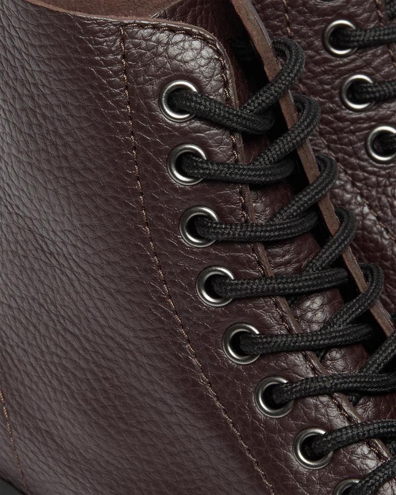 Dr Martens Sinclair Milled Nappa Lær Platform Støvler Dame Burgunder | Norge 525ILH